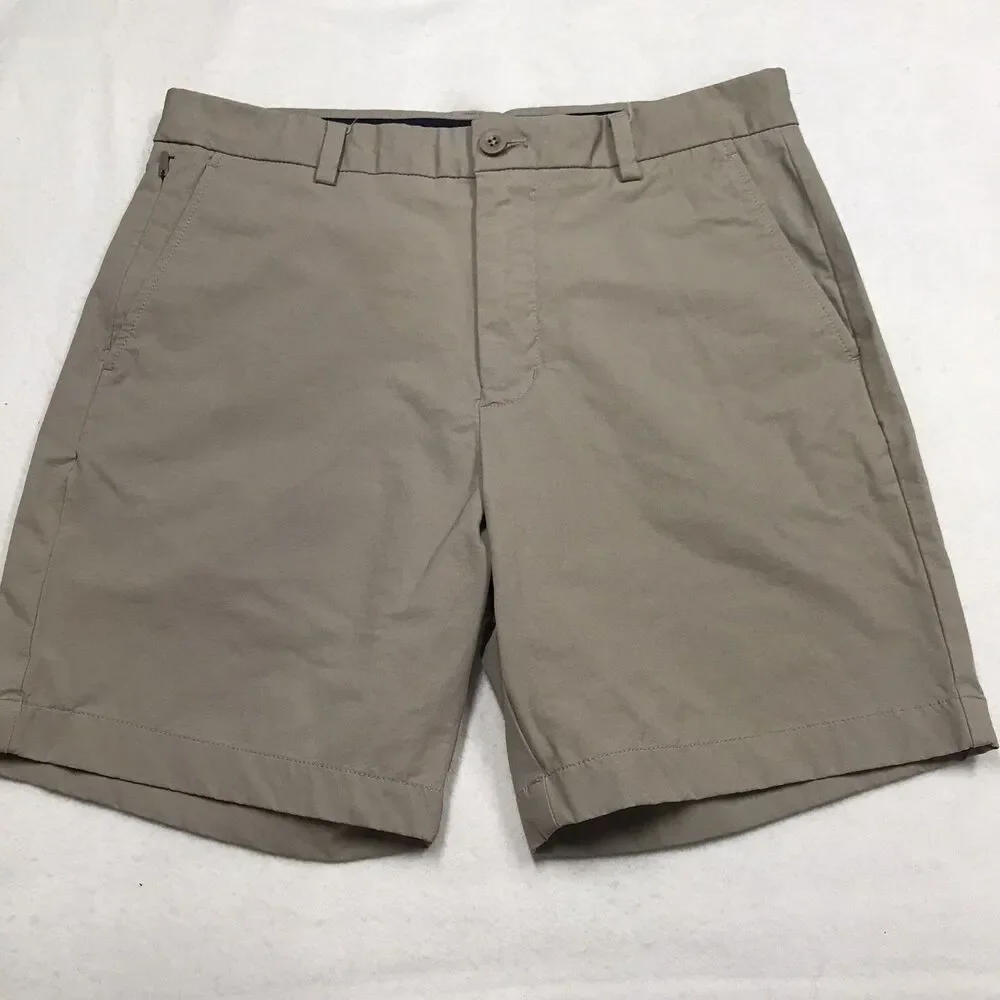 VINEYARD VINES OTG On The Go Shorts Men 31 Khaki Beige Stretch Golf Chino